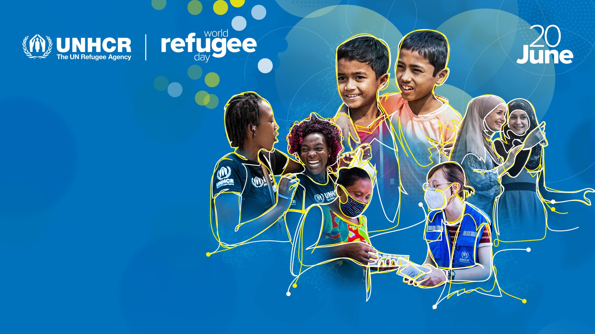 Kampagnenmotiv zum Weltflüchtlingstag